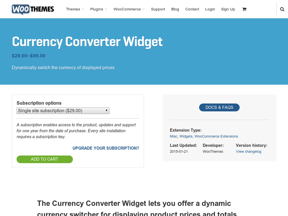 WooCommerce Currency Converter