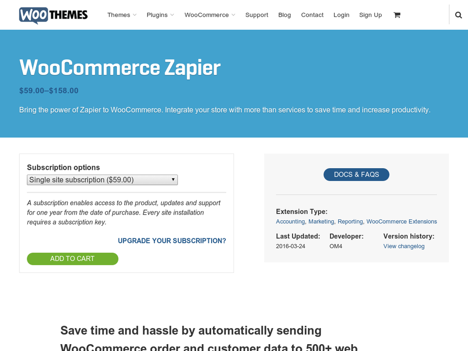 WooCommerce Zapier Integration